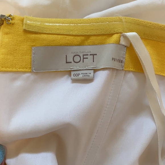 LOFT yellow and white striped sundress - Picture 3 of 3